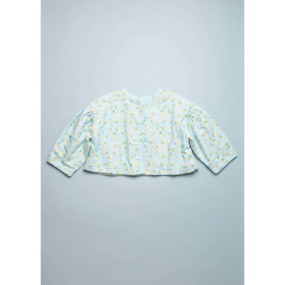 NEW WANDER & WONDER girl's quilted bolero jacket in icing floral